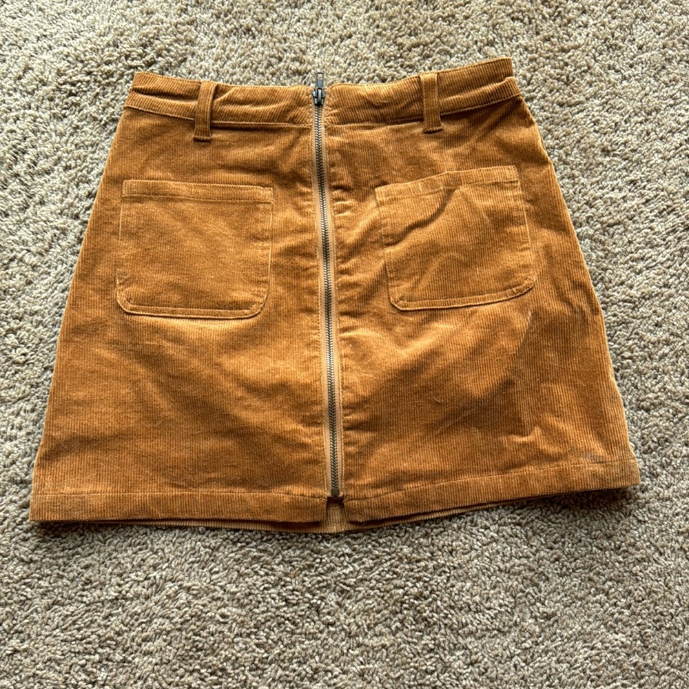 Corduroy skirt.